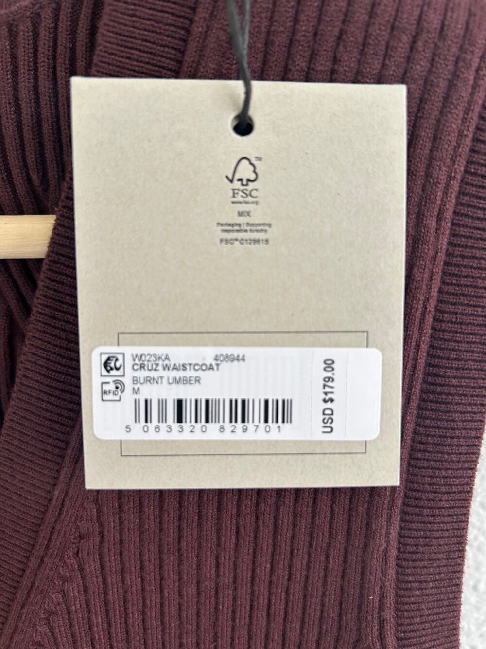 All Saints Cruz Ribbed Knitted Vest NWT - Picture 5 of 7